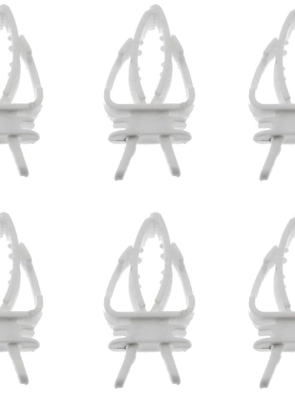 Birds Food Holder 6pcs Bird Cage Food Holder Clips White Pet Parrot Fruit Vegtab